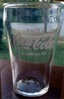 5) 1950's to 1960's DRINK Coca'Cola/ENJOY Coca'Cola Logo Fountain Glasses ~  H T White Star Libbey